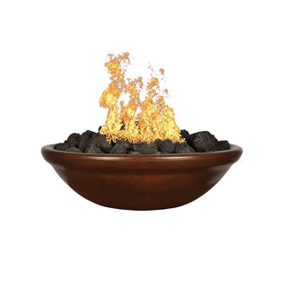 Banded Rim Round Fire Bowl - Concrete (GFRC) - Modofire