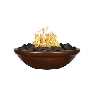 Banded Rim Round Fire Bowl - Concrete (GFRC) - Modofire