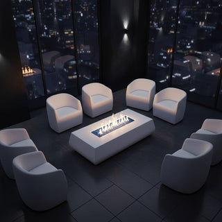 Belize Rectangle Fire Table - Concrete (GFRC) - Modofire