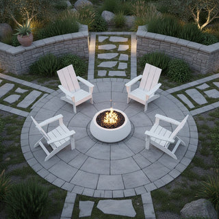 Belize Round Fire Bowl - Concrete (GFRC) - Modofire