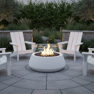 Belize Round Fire Bowl - Concrete (GFRC) - Modofire