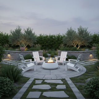 Belize Round Fire Bowl - Concrete (GFRC) - Modofire