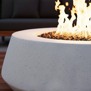 Belize Round Fire Table - Concrete (GFRC) - Modofire
