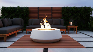 Belize Round Fire Table - Concrete (GFRC) - Modofire