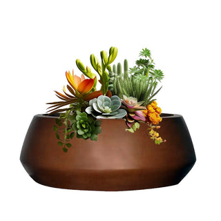 Belize Round Low Planter / Water Bowl - Concrete (GFRC) - Modofire