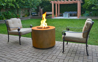 Beverly Round Fire Pit - Corten Steel - Modofire