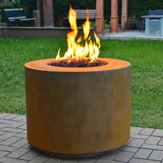 Beverly Round Fire Pit - Corten Steel - Modofire