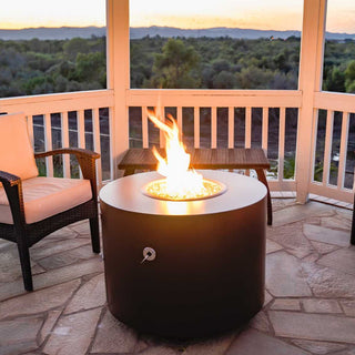 Beverly Round Fire Pit - Powder Coated Steel - Modofire