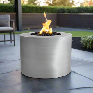 Beverly Round Fire Pit - Stainless Steel - Modofire