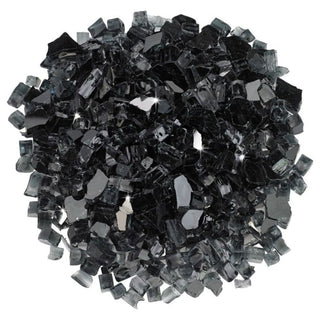 Black Reflective Fire Glass - 1/2" - 10 lbs. - modofire🔥