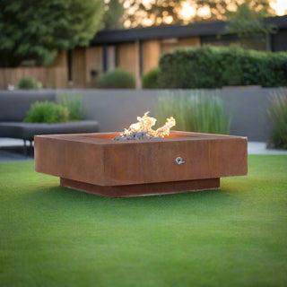 Cabo Square Fire Table - Corten Steel - Modofire