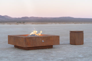 Cabo Square Fire Table - Corten Steel - Modofire