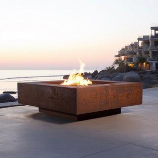 Cabo Square Fire Table - Corten Steel - Modofire