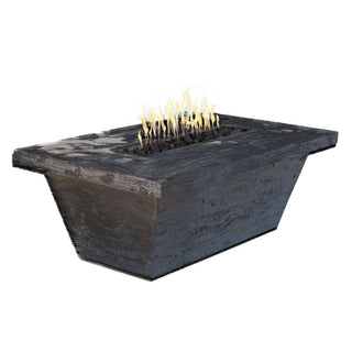 Carson Rectangle Fire Table - Wood Grain Concrete - Modofire