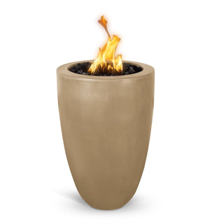 Castillo Round Fire Bowl Pillar - Concrete (GFRC) - with Access Door - Modofire