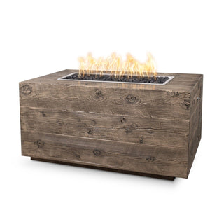 Catalina Rectangle Fire Table - Wood Grain Concrete - Modofire