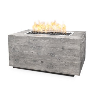 Catalina Rectangle Fire Table - Wood Grain Concrete - Modofire