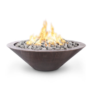 Cazo Narrow Ledge Round Cone Fire Pit - Hammered Copper - modofire🔥