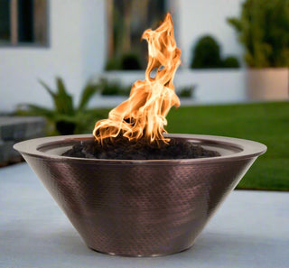 Cazo Round Cone Fire Bowl - Hammered Copper - Modofire