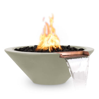 Cazo Round Cone Fire & Water Spillway Bowl - Concrete (GFRC) - Modofire