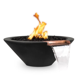 Cazo Round Cone Fire & Water Spillway Bowl - Concrete (GFRC) - Modofire