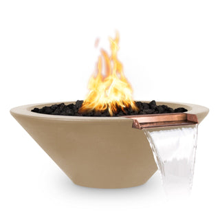 Cazo Round Cone Fire & Water Spillway Bowl - Concrete (GFRC) - Modofire