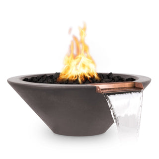 Cazo Round Cone Fire & Water Spillway Bowl - Concrete (GFRC) - Modofire