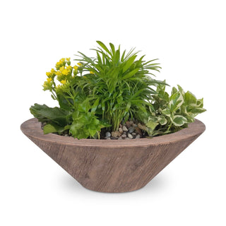 Cazo Round Cone Planter / Water Bowl - Wood Grain Concrete - Modofire