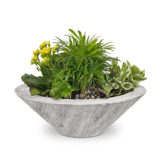 Cazo Round Cone Planter / Water Bowl - Wood Grain Concrete - Modofire