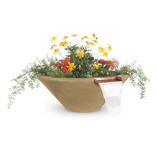 Cazo Round Cone Planter & Water Spillway Bowl - Concrete (GFRC) - Modofire