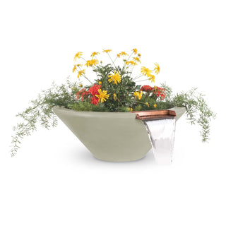 Cazo Round Cone Planter & Water Spillway Bowl - Concrete (GFRC) - Modofire