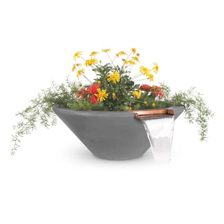 Cazo Round Cone Planter & Water Spillway Bowl - Concrete (GFRC) - Modofire