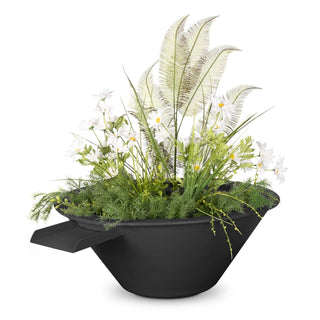 Cazo Round Cone Planter & Water Spillway Bowl - Powder Coated Steel - Modofire