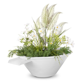 Cazo Round Cone Planter & Water Spillway Bowl - Powder Coated Steel - Modofire