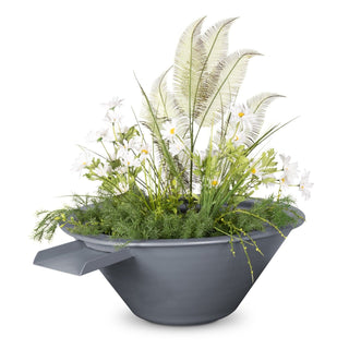 Cazo Round Cone Planter & Water Spillway Bowl - Powder Coated Steel - Modofire