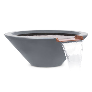 Cazo Round Cone Water Spillway Bowl - Concrete (GFRC) - Modofire