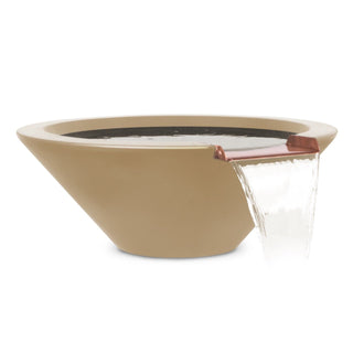 Cazo Round Cone Water Spillway Bowl - Concrete (GFRC) - Modofire