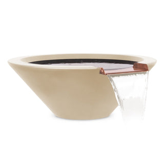 Cazo Round Cone Water Spillway Bowl - Concrete (GFRC) - Modofire