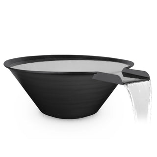 Cazo Round Cone Water Spillway Bowl - Powder Coated Steel - Modofire