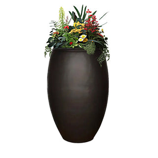 Chinese Round Smooth Planter / Water Vase - Concrete (GFRC) - Modofire