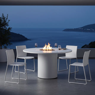 Circa Dining Fire Table - Aluminum - Modofire