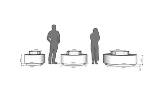 Circa Fire Pit Table with Recessed Base - Modofire
