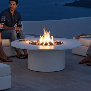 Circa Top Fire Coffee Table - Aluminum - Modofire