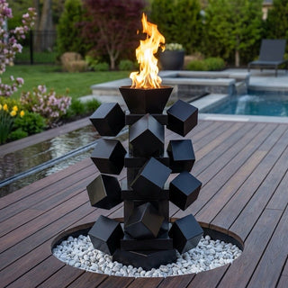 Climb Fire Pillar Sculpture - Modofire