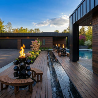 Climb Fire Pillar Sculpture - Modofire