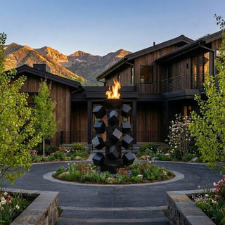 Climb Fire Pillar Sculpture - Modofire