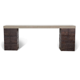 Clodagh Railroad Console Table - Woodform and Concrete - Modofire