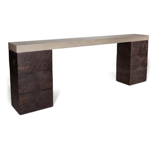 Clodagh Railroad Console Table - Woodform and Concrete - Modofire