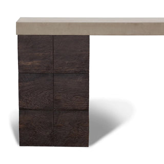 Clodagh Railroad Console Table - Woodform and Concrete - Modofire