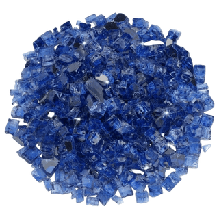 Cobalt Reflective Fire Glass - 1/2" - 10 lbs. - Modofire